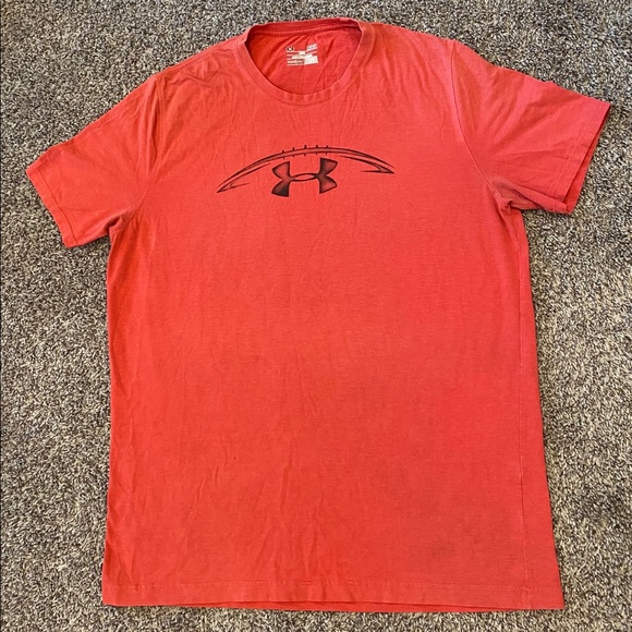 Under Armour Other - Under Armour Football Red Black Sports Gym Shirt